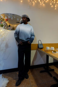 2ndC Mohair Sweater Onyx • Moon - Brother Bear Supply