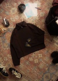2ndC Long Sleeve Carrera Polo • Coffee Brown