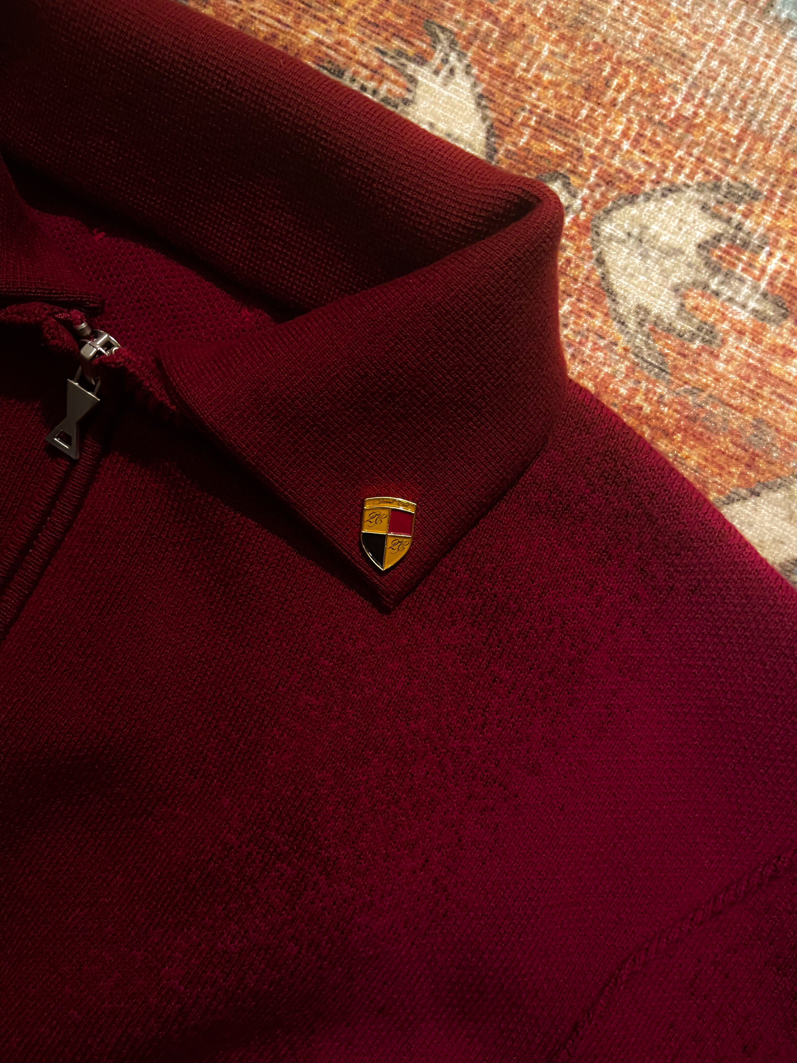 2ndC Carrera Zip Polo • Wine Red