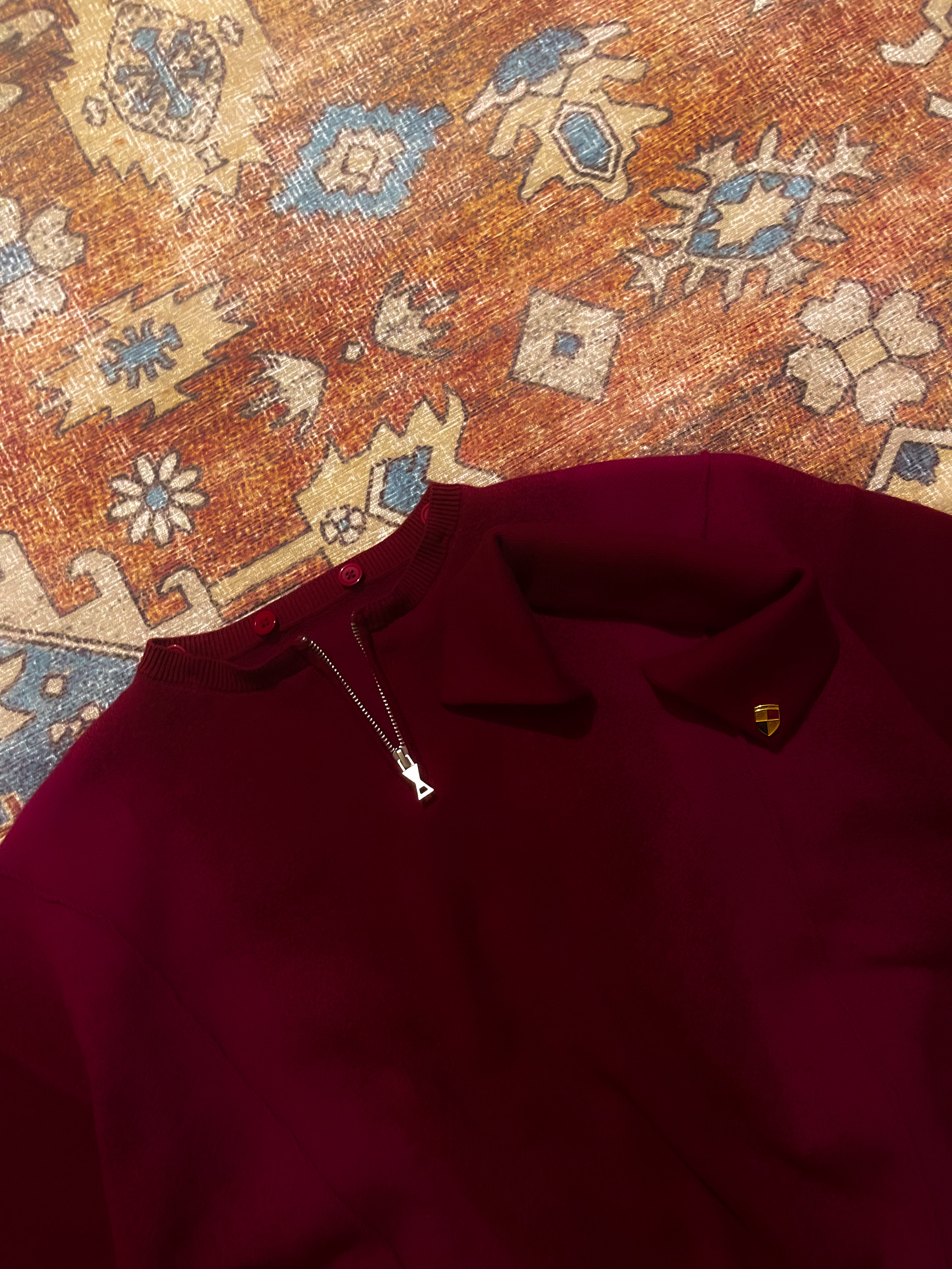2ndC Carrera Zip Polo • Wine Red