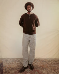2ndC Long Sleeve Carrera Polo • Coffee Brown