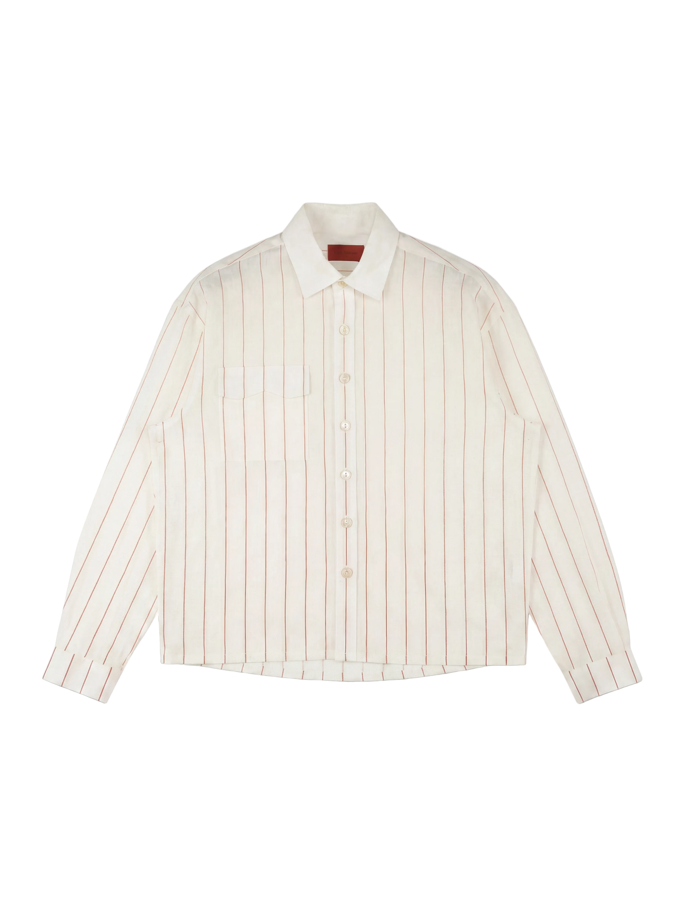 Striped shirt on a white background